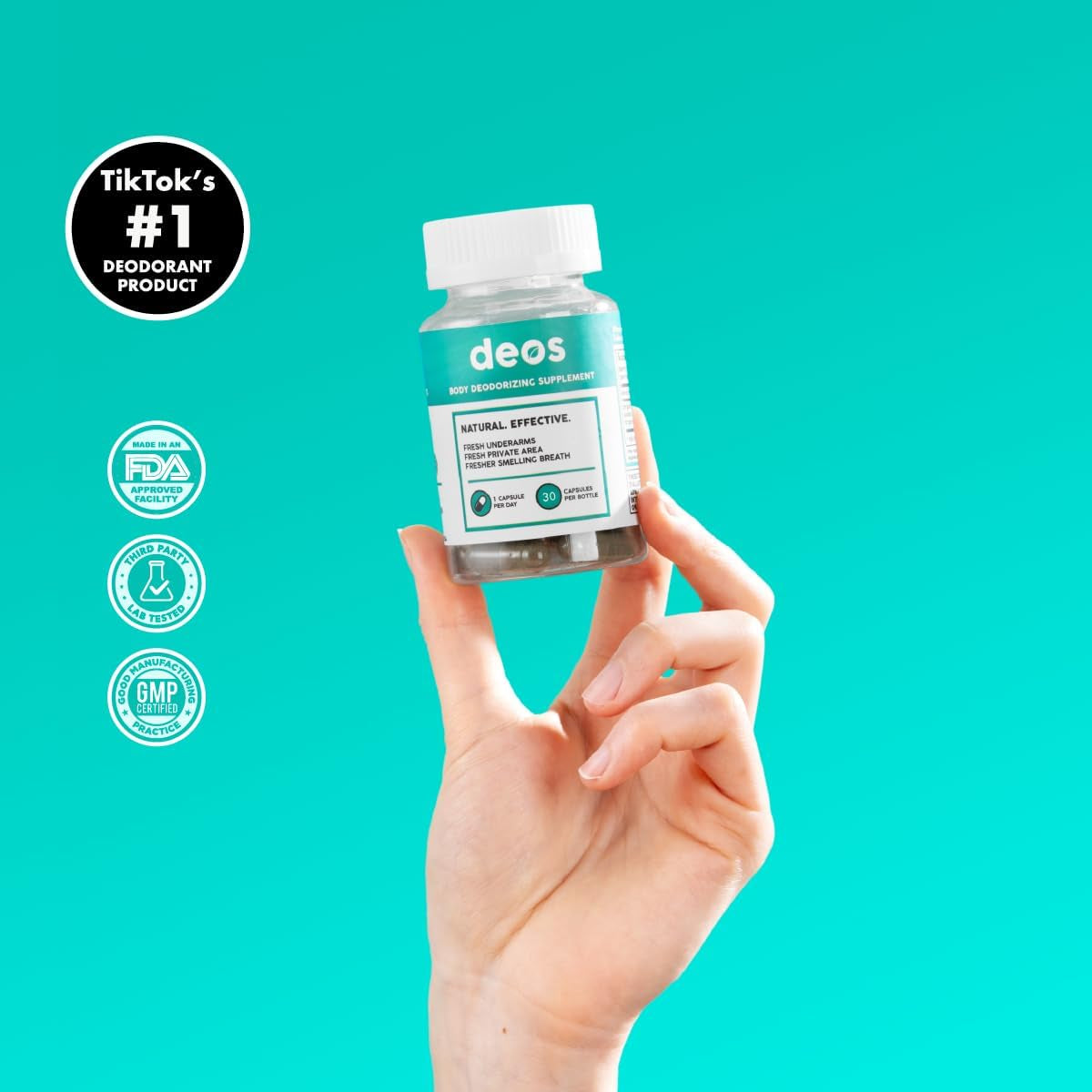 DEOS Internal Deodorant Capsules
