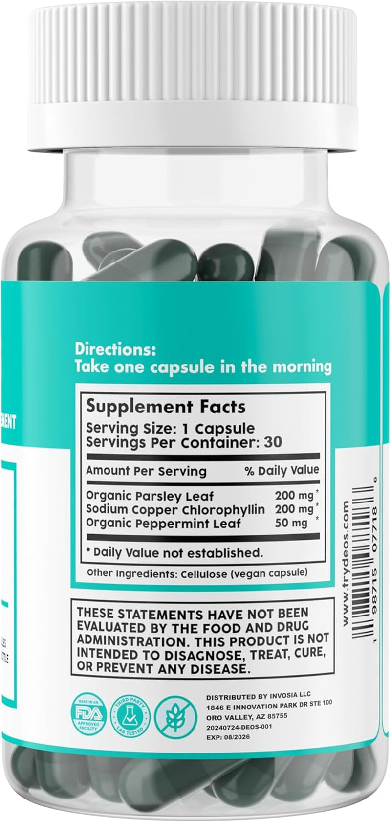 DEOS Internal Deodorant Capsules