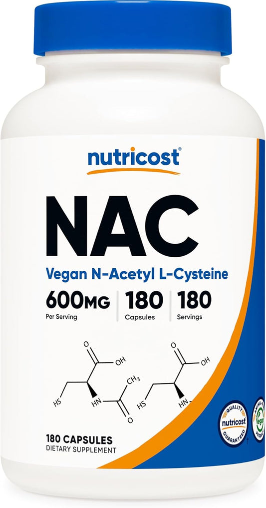 Premium NAC 600mg – 180 Vegan Capsules